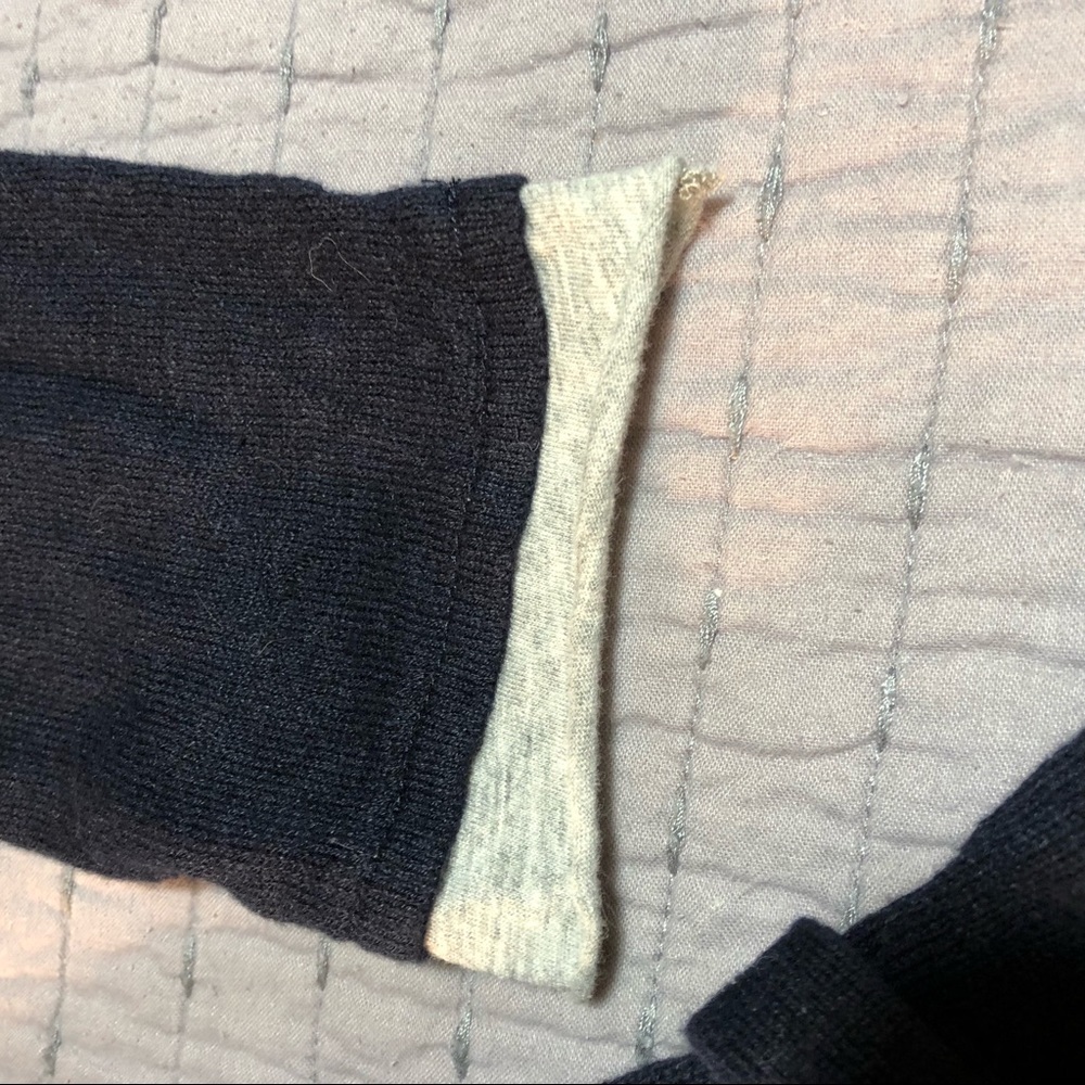 Converse navy blue tie waist cardigan wrap sweater - Picture 2 of 6